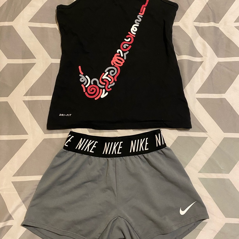 Nike dri-fit shorts and tank top